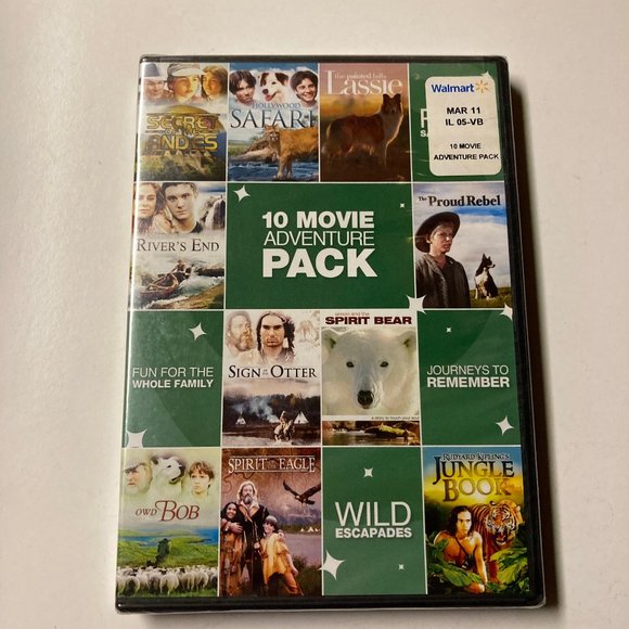 10 Movie Adventure Pack DVD Brand New And Sealed - Picture 1 of 7